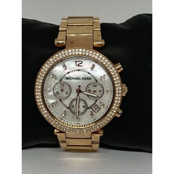 Michael Kors Parker MK5491 Womens Stainless Steel Analog Dial Quartz Watch WO318 - Picture 1 of 12
